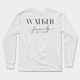 Walker Family EST. 2020, Surname, Walker Long Sleeve T-Shirt